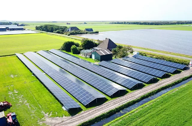 From farmland to solar field